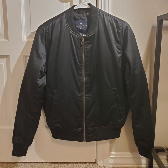 American Eagle Outfitters Jackets & Blazers - American Eagle Black Bomber Jacket